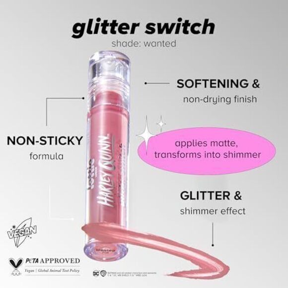 Lottie London Transforming Liquid Lipstick in Wanted, nude pink shade - Picture 5 of 5